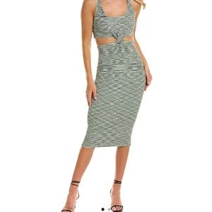 Jonathan Simkhai Colleen - Waist Cut-Out Midi Dress size M